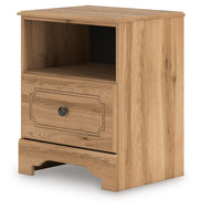 Aleaport Queen Panel Bed with Dresser and Nightstand in Warm Brown - PKG022650