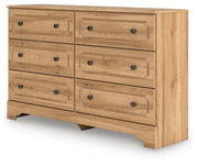 Aleaport Queen Panel Bed with Dresser in Warm Brown - PKG022649