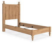 Aleaport Twin Panel Bed with Chest and Nightstand in Warm Brown - PKG022629