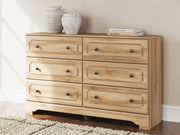 Aleaport Twin Panel Bed with Dresser and Chest in Warm Brown - PKG022628