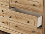 Aleaport Twin Panel Bed with Dresser in Warm Brown - PKG022633