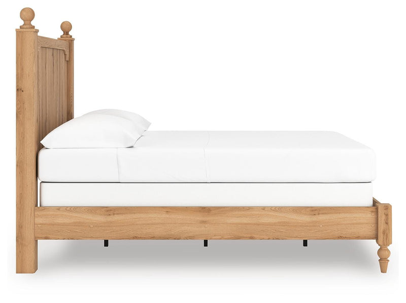Aleaport Warm Brown Full Panel Bed - PCB1075B4