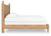 Aleaport Warm Brown King Panel Bed, Dresser, Mirror and Nightstand - PCB1075B10