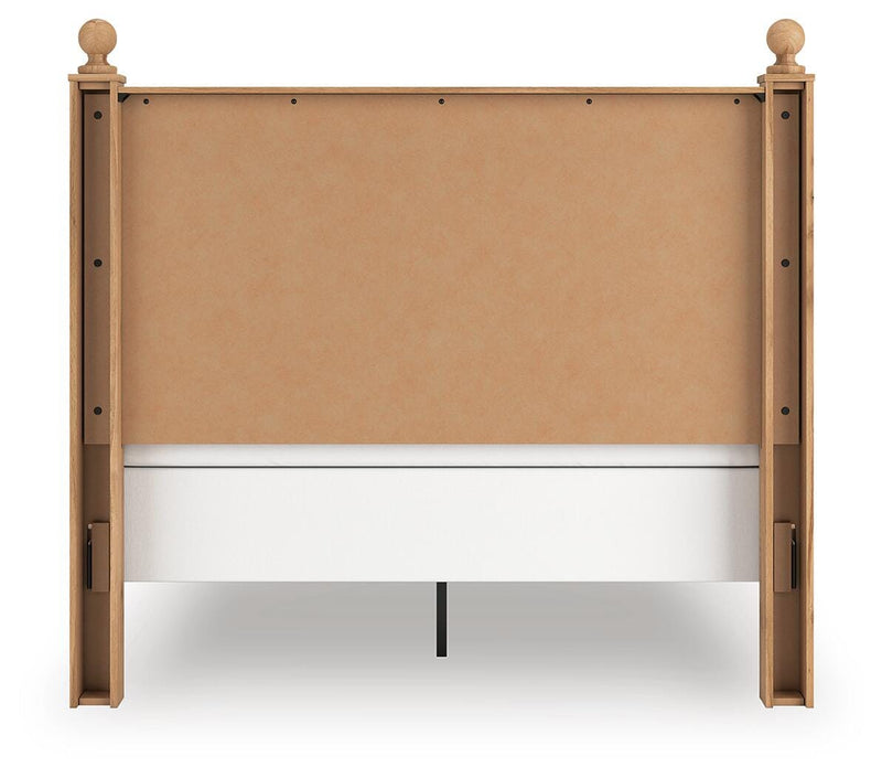 Aleaport Warm Brown Queen Panel Bed - PCB1075B7