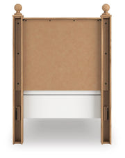 Aleaport Warm Brown Twin Panel Bed - PCB1075B2