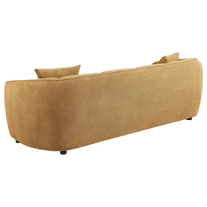 Aleisha 3-piece Fabric Upholstered Sofa Set Mustard Yellow - 503061-S3