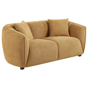 Aleisha 3-piece Fabric Upholstered Sofa Set Mustard Yellow - 503061-S3