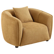 Aleisha 3-piece Fabric Upholstered Sofa Set Mustard Yellow - 503061-S3