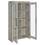 Alejo 2-door Engineered Wood Tall Cabinet Grey Driftwood - 950783