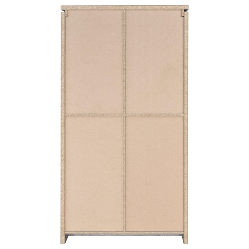 Alejo 2-door Engineered Wood Tall Cabinet Grey Driftwood - 950783