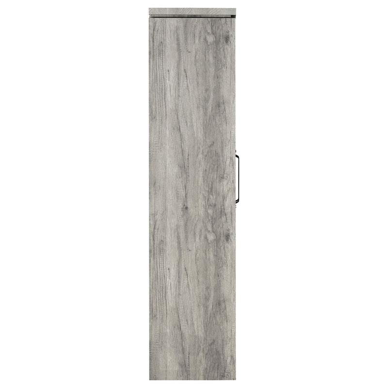 Alejo 2-door Engineered Wood Tall Cabinet Grey Driftwood - 950783