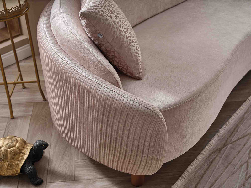 Alessa 4-pieces (2 Sofa & 2 Chair) Livingroom Set Cream in Cream - 101-ALE-SZ553-3311