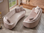 Alessa Stationary Sofa Cream in Cream - 101-ALE-SZ245-3