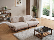 Alexa Convertible Sofa Cream in Cream - 101-ALE-ERACREAM-3