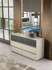 Alfa Double Dresser / Mirror Set - p13708