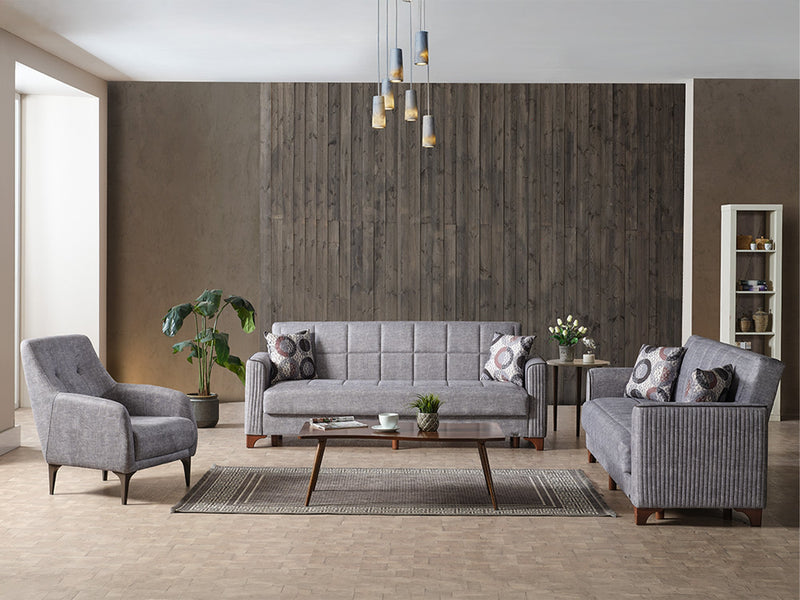 Alfa Elf Convertible Loveseat in Grey - 200-ELIF-ALF-E170-2