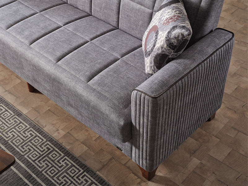 Alfa Elf Convertible Sofa in Grey - 200-ELIF-ALF-E170-3
