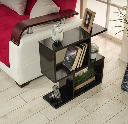 Alfa Side Table - Bookcase in Black - 710-ALF-BC-BLACK