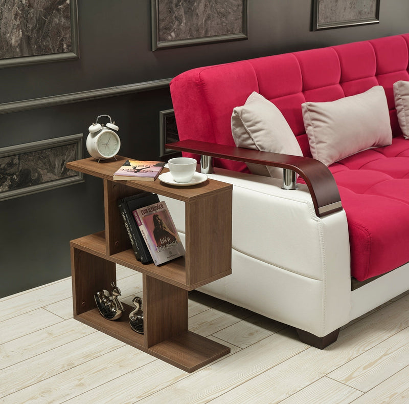 Alfa Side Table - Bookcase in Grey - 710-ALF-BC-GREY