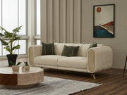Alfa Stationary Sofa in Cream - 200-SIM-ALF-CALVE03-3