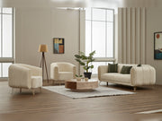 Alfa Stationary Sofa in Cream - 200-SIM-ALF-CALVE03-3