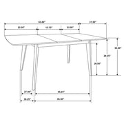Alfredo 6-piece Butterfly Leaf Dining Set Natural Walnut - 108080-S6