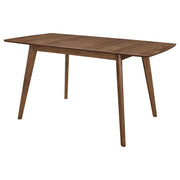Alfredo 63-inch Extension Leaf Dining Table Natural Walnut - 108080