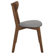 Alfredo Dining Side Chair Grey and Natural Walnut (Set of 2) - 108082