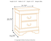 Alisdair California King Sleigh Bed with Mirrored Dresser and 2 Nightstands in Reddish Brown - PKG004992