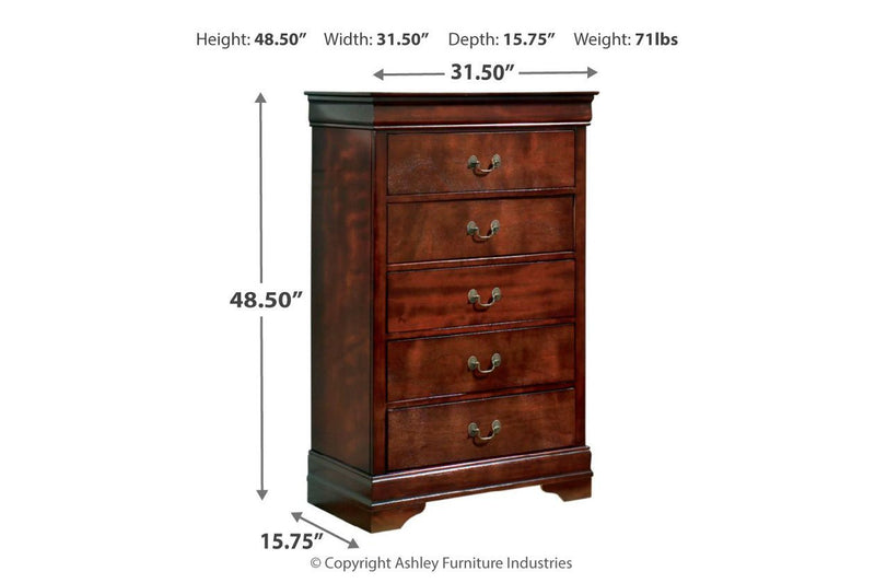 Alisdair Dark Brown Chest of Drawers - DMV FurnitureChest