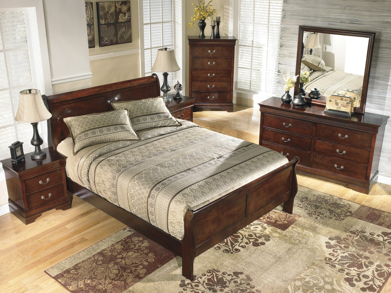 Alisdair Dark Brown King Sleigh Bed - DMV FurnitureKing Bed
