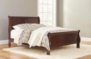 Alisdair Dark Brown Queen Sleigh Bed - DMV FurnitureQueen Bed