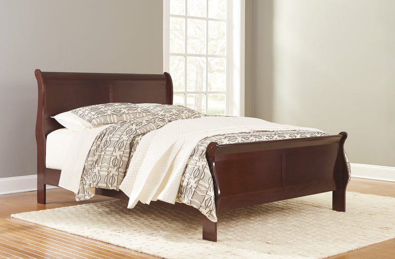 Alisdair Dark Brown Queen Sleigh Bed - DMV FurnitureQueen Bed