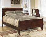 Alisdair Dark Brown Queen Sleigh Headboard/Footboard - B376-81 - DMV Furniture