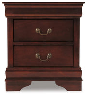 Alisdair Reddish Brown Queen Sleigh Bed, Chest and 2 Nightstands - B376B25