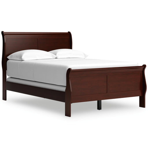 Alisdair Reddish Brown Queen Sleigh Bed, Dresser, Mirror, 2 Chests and 2 Nightstands - B376B29