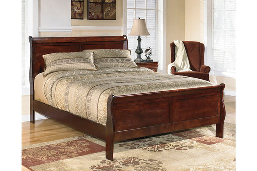 Alisdair Reddish Brown Queen Sleigh Bed - DMV FurnitureQueen Bed