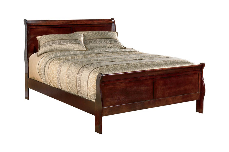 Alisdair Reddish Brown Queen Sleigh Bed - DMV FurnitureQueen Bed