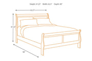 Alisdair Reddish Brown Queen Sleigh Bed - DMV FurnitureQueen Bed