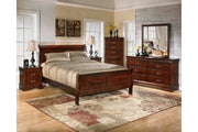 Alisdair Reddish Brown Queen Sleigh Bed - DMV FurnitureQueen Bed