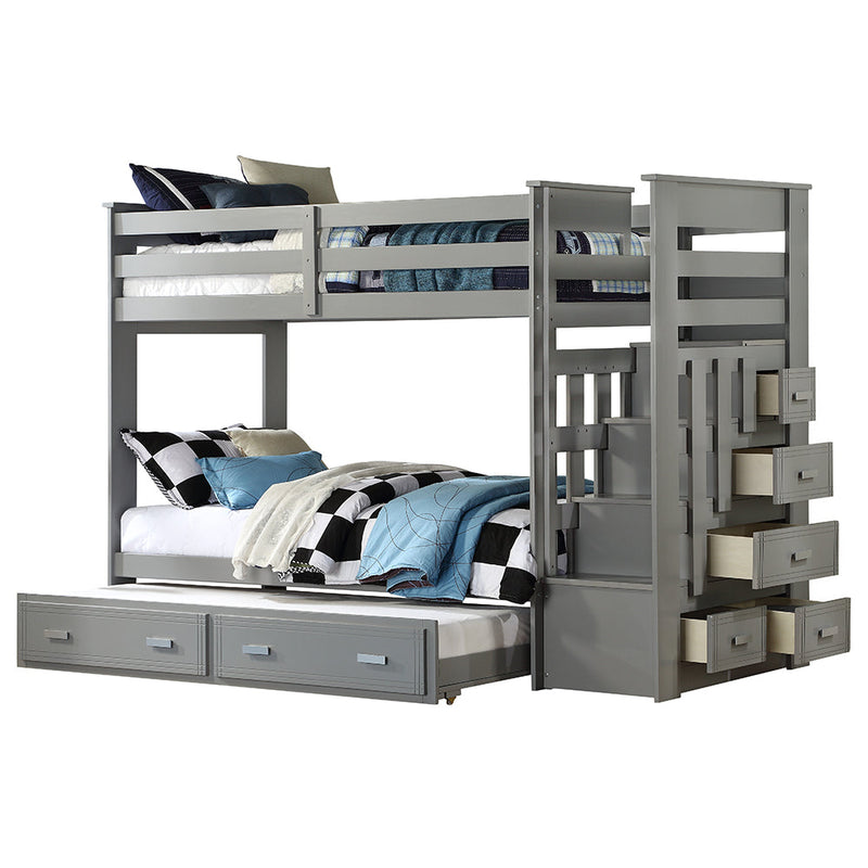 Allentown Twin/Twin Bunk Bed W/Trundle & Storage - 37870