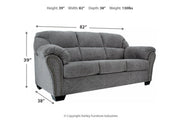 Allmaxx Pewter Sofa - DMV FurnitureSofa