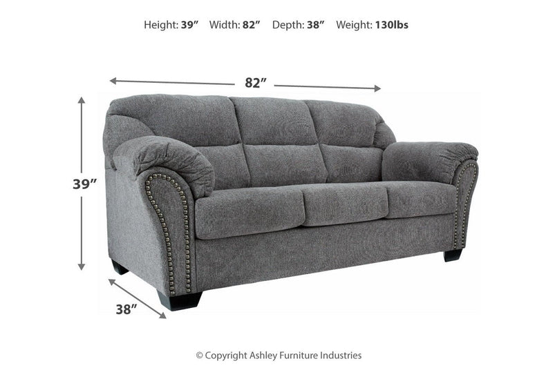 Allmaxx Pewter Sofa - DMV FurnitureSofa