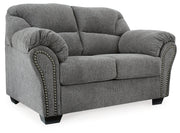Allmaxx Sofa and Loveseat in Pewter - PKG002321