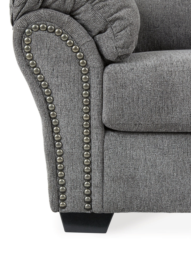 Allmaxx Sofa and Loveseat in Pewter - PKG002321