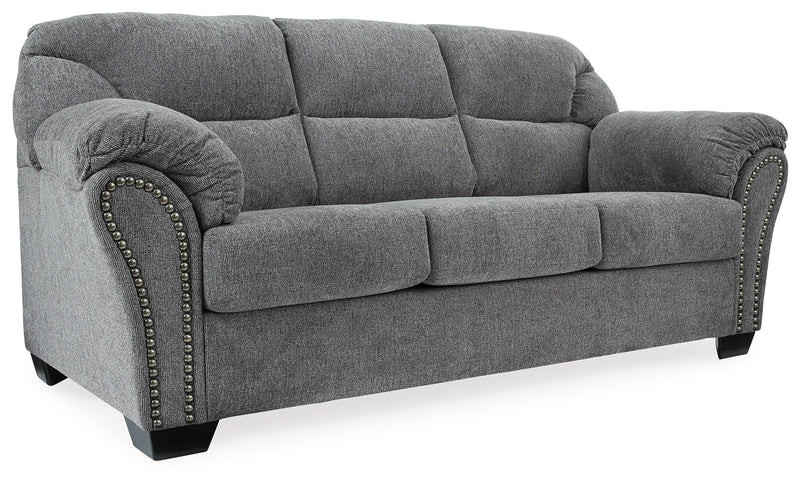 Allmaxx Sofa, Loveseat and Recliner in Pewter - PKG002322