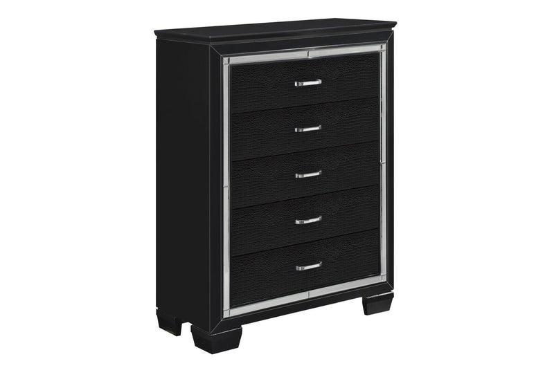 Allura Black Chest - DMV FurnitureChest