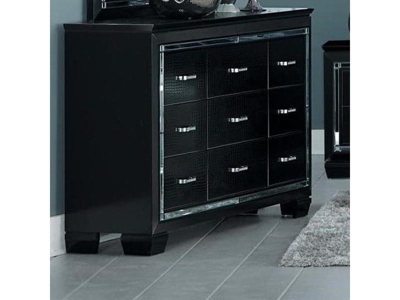 Allura Black Dresser - DMV FurnitureDresser