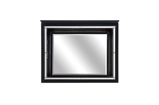 Allura Black LED Mirror - DMV FurnitureMirror