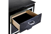 Allura Black LED Nightstand - DMV FurnitureNightstand